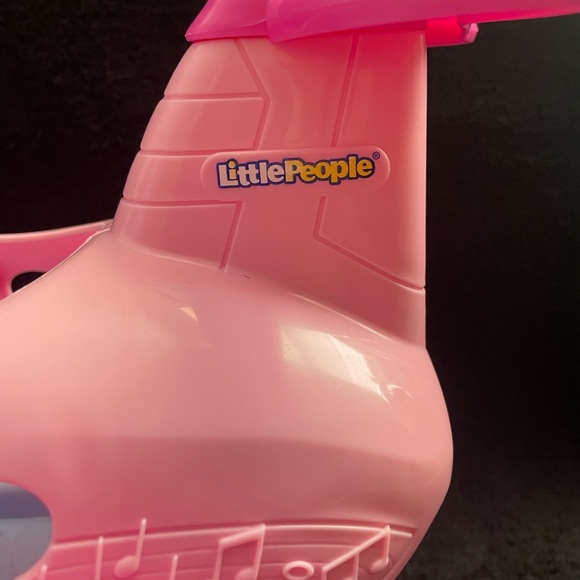 Fisher-Price Pink Toy Airplane with Music Notes - Picture 4 of 10